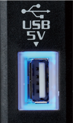 画像：LED付きUSB
